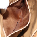 CELINE Macadam Canvas Shoulder Bag PVC Beige Gold Auth 149632-21