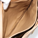 CELINE Macadam Canvas Shoulder Bag PVC Beige Gold Auth 149632-22