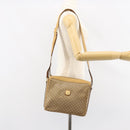 CELINE Macadam Canvas Shoulder Bag PVC Beige Gold Auth 149632-24