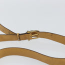 CELINE Macadam Canvas Shoulder Bag PVC Beige Gold Auth 149632-8