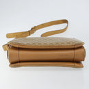 CELINE Macadam Canvas Shoulder Bag PVC Beige Gold Auth 149632-9