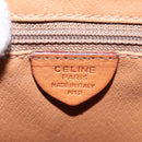 CELINE Macadam Canvas Shoulder Bag PVC Leather Brown Gold Auth 149636-12