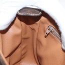 CELINE Macadam Canvas Shoulder Bag PVC Leather Brown Gold Auth 149636-20