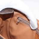 CELINE Macadam Canvas Shoulder Bag PVC Leather Brown Gold Auth 149636-21