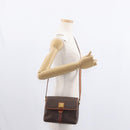 CELINE Macadam Canvas Shoulder Bag PVC Leather Brown Gold Auth 149636-22
