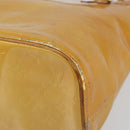 LOUIS VUITTON Monogram Vernis Houston Hand Bag Beige M91004 LV Auth 149638-8