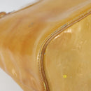 LOUIS VUITTON Monogram Vernis Houston Hand Bag Beige M91004 LV Auth 149638-15