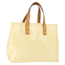 LOUIS VUITTON Monogram Vernis Reade PM Hand Bag Perle M91336 LV Auth 149639-1