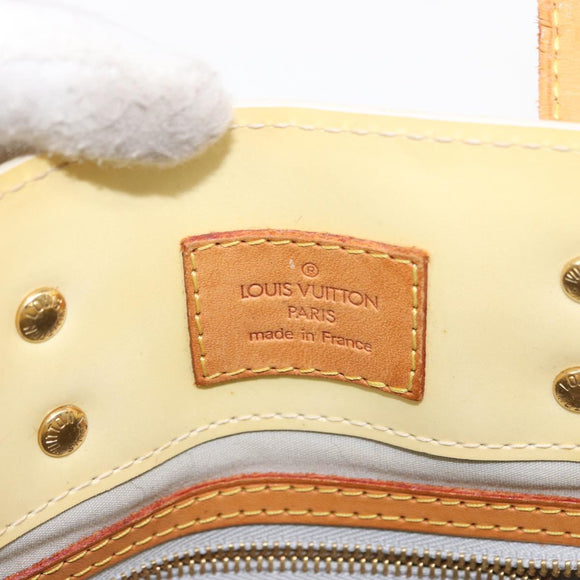 LOUIS VUITTON Monogram Vernis Reade PM Hand Bag Perle M91336 LV Auth 149639