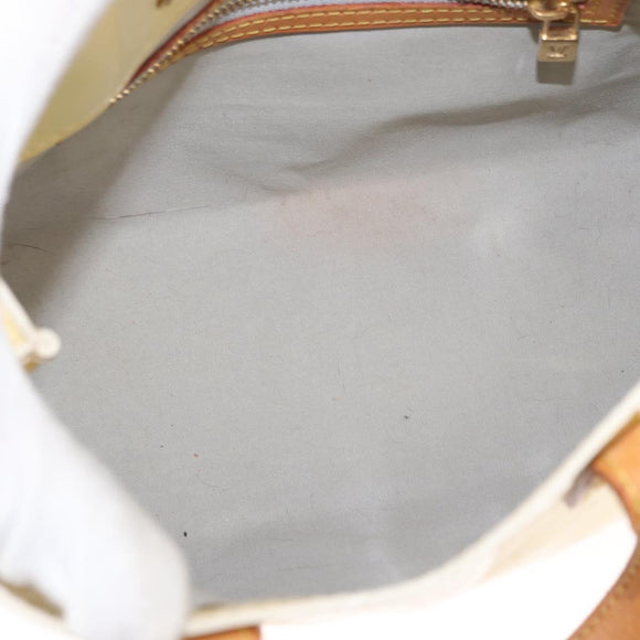 LOUIS VUITTON Monogram Vernis Reade PM Hand Bag Perle M91336 LV Auth 149639