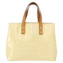 LOUIS VUITTON Monogram Vernis Reade PM Hand Bag Perle M91336 LV Auth 149639-13