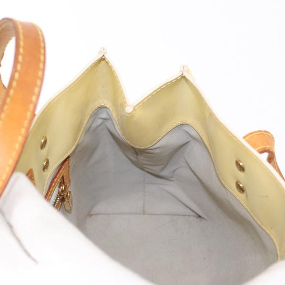 LOUIS VUITTON Monogram Vernis Reade PM Hand Bag Perle M91336 LV Auth 149639