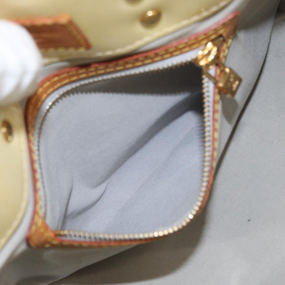 LOUIS VUITTON Monogram Vernis Reade PM Hand Bag Perle M91336 LV Auth 149639