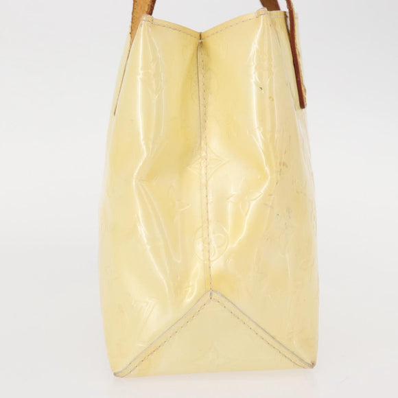 LOUIS VUITTON Monogram Vernis Reade PM Hand Bag Perle M91336 LV Auth 149639