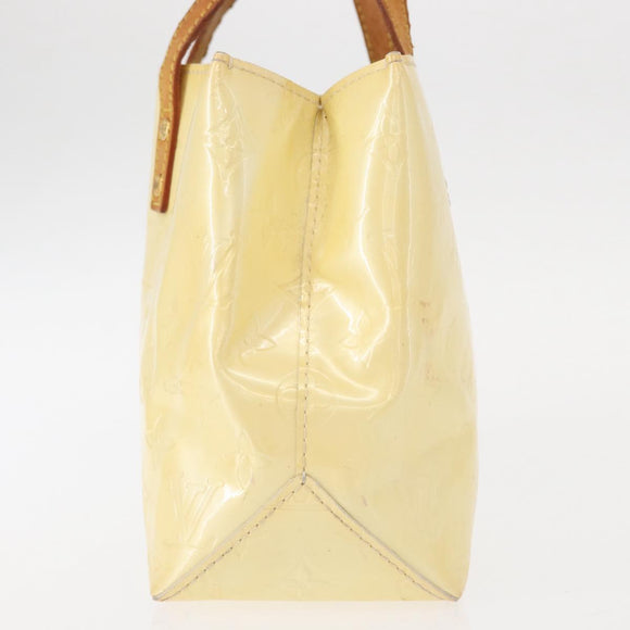 LOUIS VUITTON Monogram Vernis Reade PM Hand Bag Perle M91336 LV Auth 149639