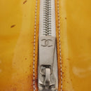 CHANEL Matelasse COCO Mark Chain Bag Patent leather Yellow Silver CC Auth 149641-11