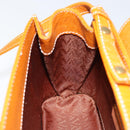 VALENTINO Shoulder Bag Leather Brown Gold Auth 149643-19