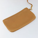 LOEWE Anagram Tote Bag Leather Beige Gold Auth 149645-20