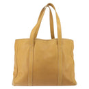 LOEWE Anagram Tote Bag Leather Beige Gold Auth 149645-2