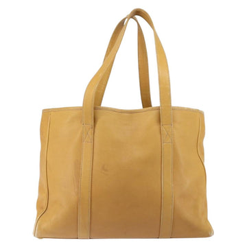 LOEWE Anagram Tote Bag Leather Beige Gold Auth 149645 - 0