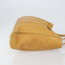 LOEWE Anagram Tote Bag Leather Beige Gold Auth 149645-3