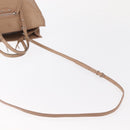 BALENCIAGA The Paper A6 Hand Bag Leather 2way Beige Silver 370926 Auth 149646-10