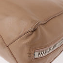 BALENCIAGA The Paper A6 Hand Bag Leather 2way Beige Silver 370926 Auth 149646-18