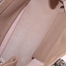 BALENCIAGA The Paper A6 Hand Bag Leather 2way Beige Silver 370926 Auth 149646-11