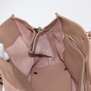 BALENCIAGA The Paper A6 Hand Bag Leather 2way Beige Silver 370926 Auth 149646-21