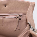 BALENCIAGA The Paper A6 Hand Bag Leather 2way Beige Silver 370926 Auth 149646-22