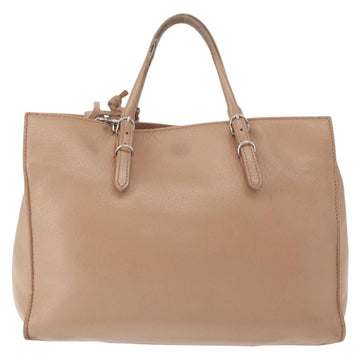 BALENCIAGA The Paper A6 Hand Bag Leather 2way Beige Silver 370926 Auth 149646 - 0