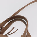 BALENCIAGA The Paper A6 Hand Bag Leather 2way Beige Silver 370926 Auth 149646-8