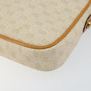 GUCCI Micro GG Supreme Shoulder Bag PVC White Gold 007 113 1943 Auth 149650-15
