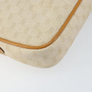 GUCCI Micro GG Supreme Shoulder Bag PVC White Gold 007 113 1943 Auth 149650-16