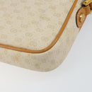 GUCCI Micro GG Supreme Shoulder Bag PVC White Gold 007 113 1943 Auth 149650-17