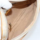 GUCCI Micro GG Supreme Shoulder Bag PVC White Gold 007 113 1943 Auth 149650-11