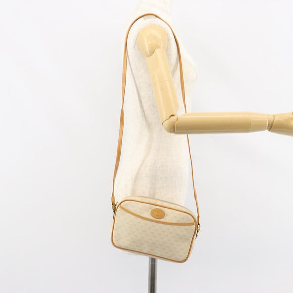 GUCCI Micro GG Supreme Shoulder Bag PVC White Gold 007 113 1943 Auth 149650