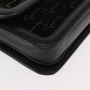 GIVENCHY Shoulder Bag Suede Black Gold Auth 149651-9