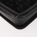 GIVENCHY Shoulder Bag Suede Black Gold Auth 149651-16