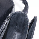 GIVENCHY Shoulder Bag Suede Black Gold Auth 149651-19