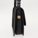 GIVENCHY Shoulder Bag Suede Black Gold Auth 149651-4