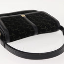 GIVENCHY Shoulder Bag Suede Black Gold Auth 149651-6