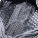 PRADA Shoulder Bag Nylon Black Silver Auth 149653-11