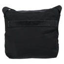 PRADA Shoulder Bag Nylon Black Silver Auth 149653-2