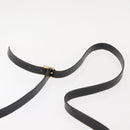 FENDI Pecan Canvas Shoulder Bag PVC Black Brown gold Auth 149654-8