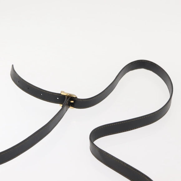 FENDI Pecan Canvas Shoulder Bag PVC Black Brown gold Auth 149654