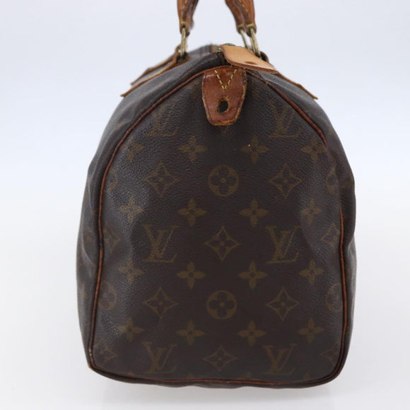 LOUIS VUITTON Monogram Speedy 30 Hand Bag M41526 LV Auth 149662