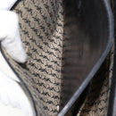 SAINT LAURENT Shoulder Bag Leather Black Gold Auth 149666-24