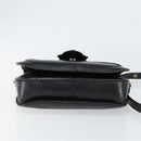 SAINT LAURENT Shoulder Bag Leather Black Gold Auth 149666-5