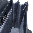 GIVENCHY Hand Bag Leather Black Gold Auth 149668-18